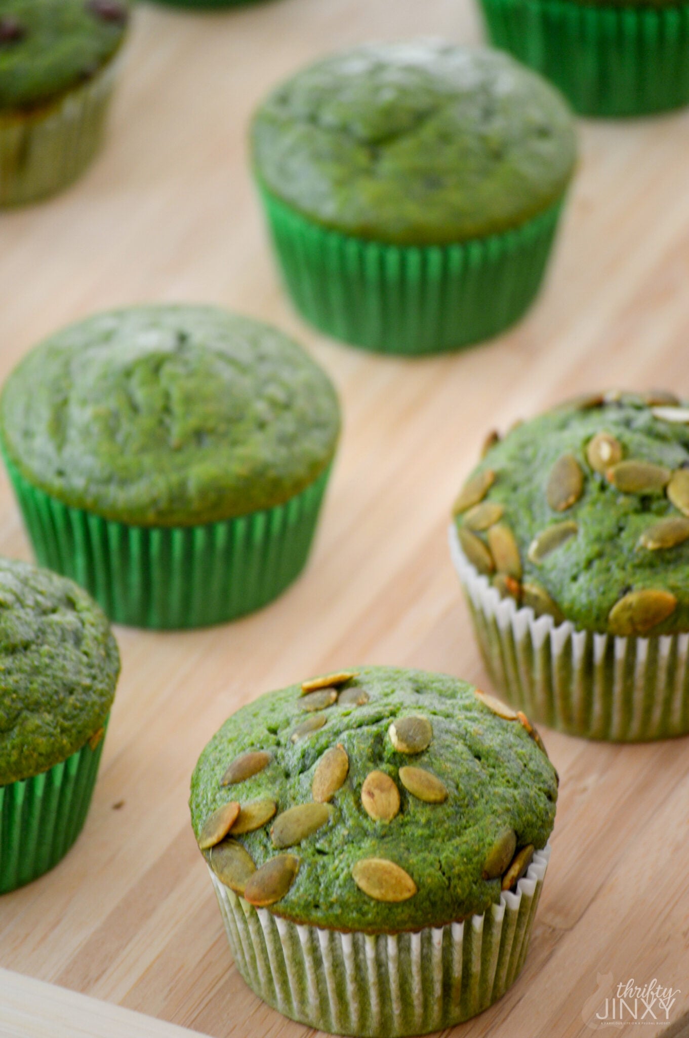 Spinach Chocolate Chip Muffins Recipe Thrifty Jinxy