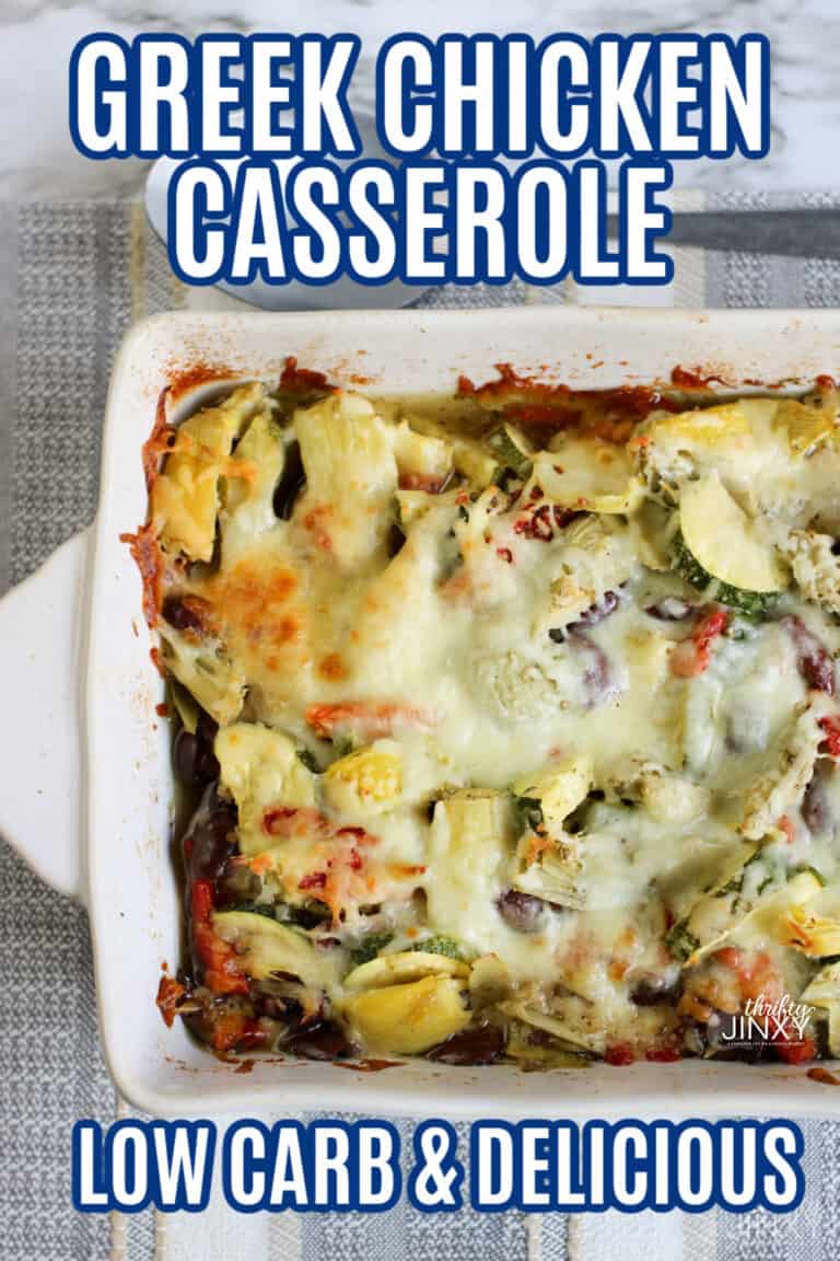 Low-Carb Greek Chicken Casserole Recipe - Packed with Flavor! - Thrifty ...