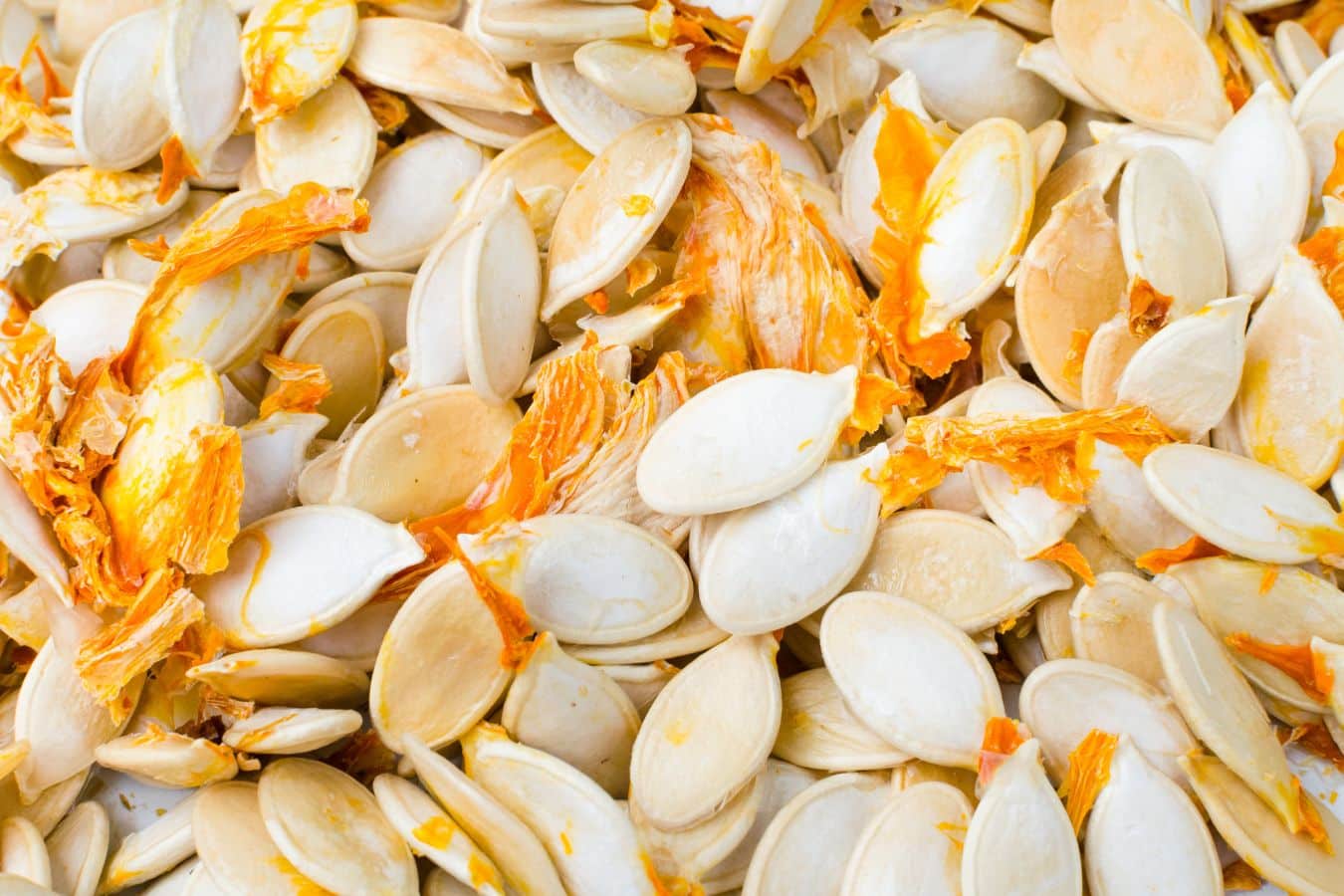 Pumpkin seeds before washing.