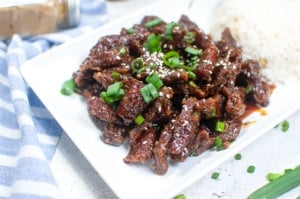 Air Fryer P.F. Chang’s Copycat Mongolian Beef.