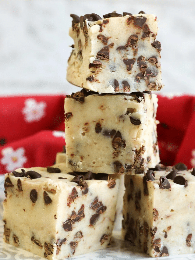Super Easy Chocolate Chip Cookie Dough Fudge Thrifty Jinxy