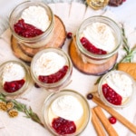 Individual Eggnog Panna Cotta in Ramekins.