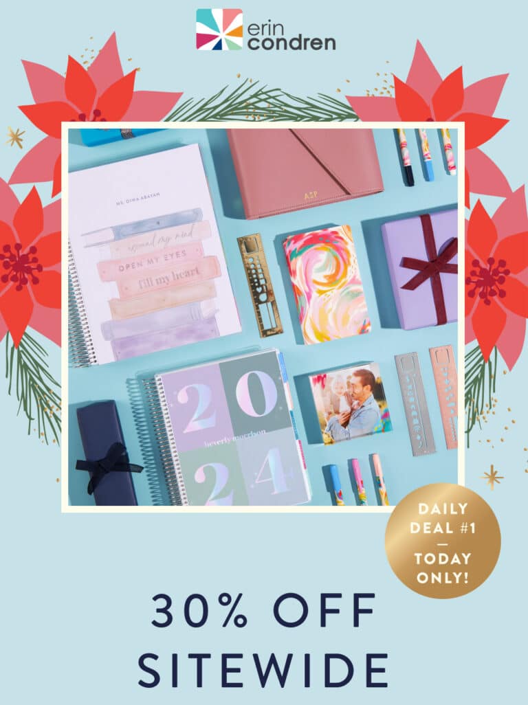 2024 Erin Condren Black Friday and Cyber Monday Sales Black Friday in