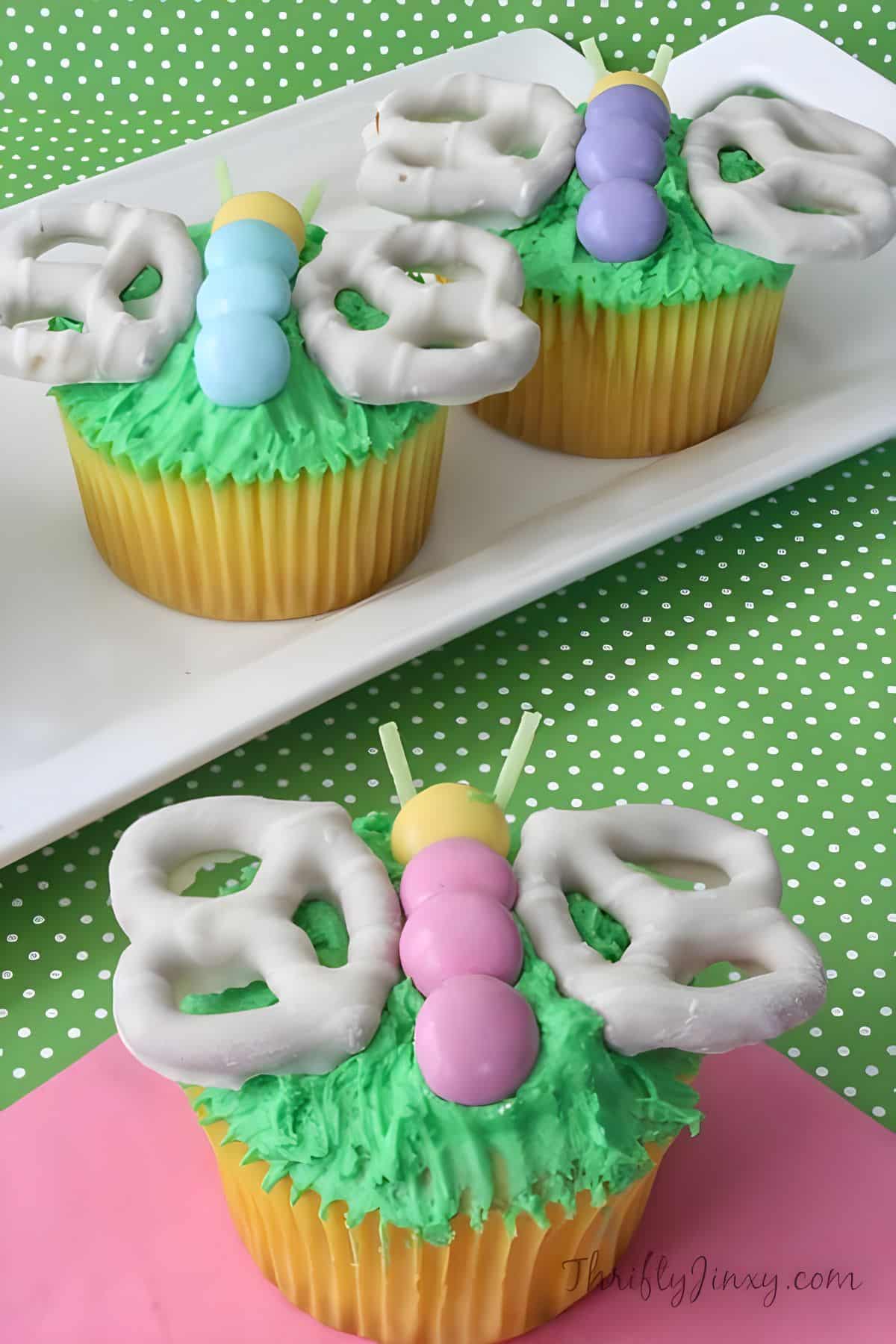 Spring Butterfly Cupcakes Recipe.