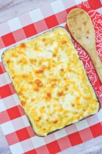 Cheesy Baked Mac and Cheese.
