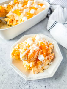 Serving Mandarin Orange Marshmallow Salad