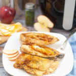 Apple and Muenster Stuffed Chicken Breast on a white plate