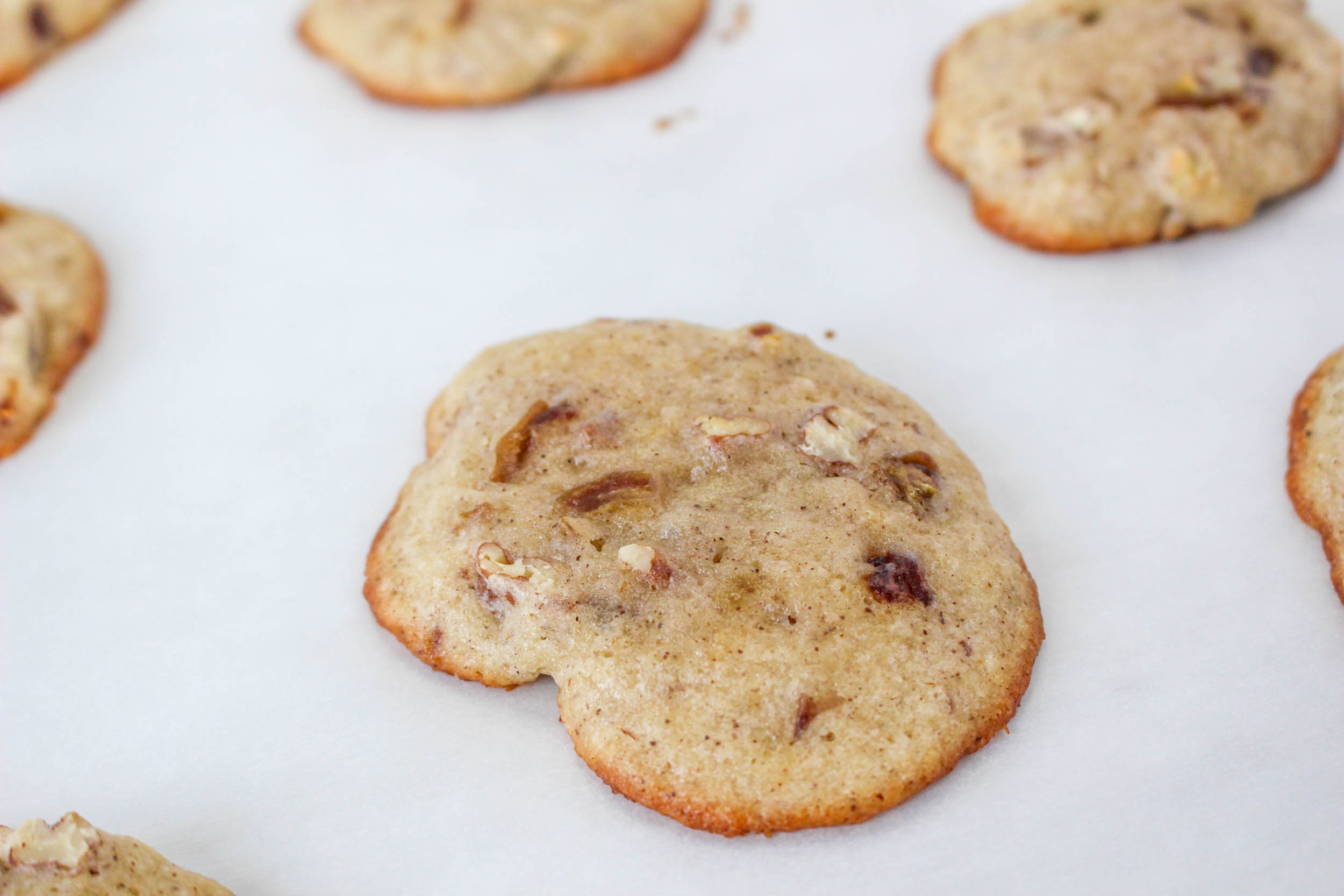 spice cookie son a baking sheet
