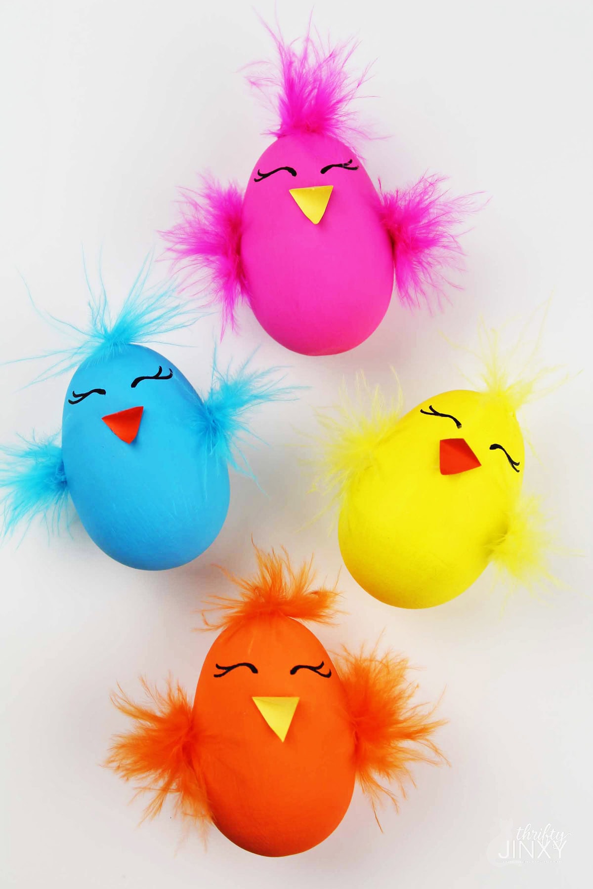 DIY Wood Easter Egg Chicks.