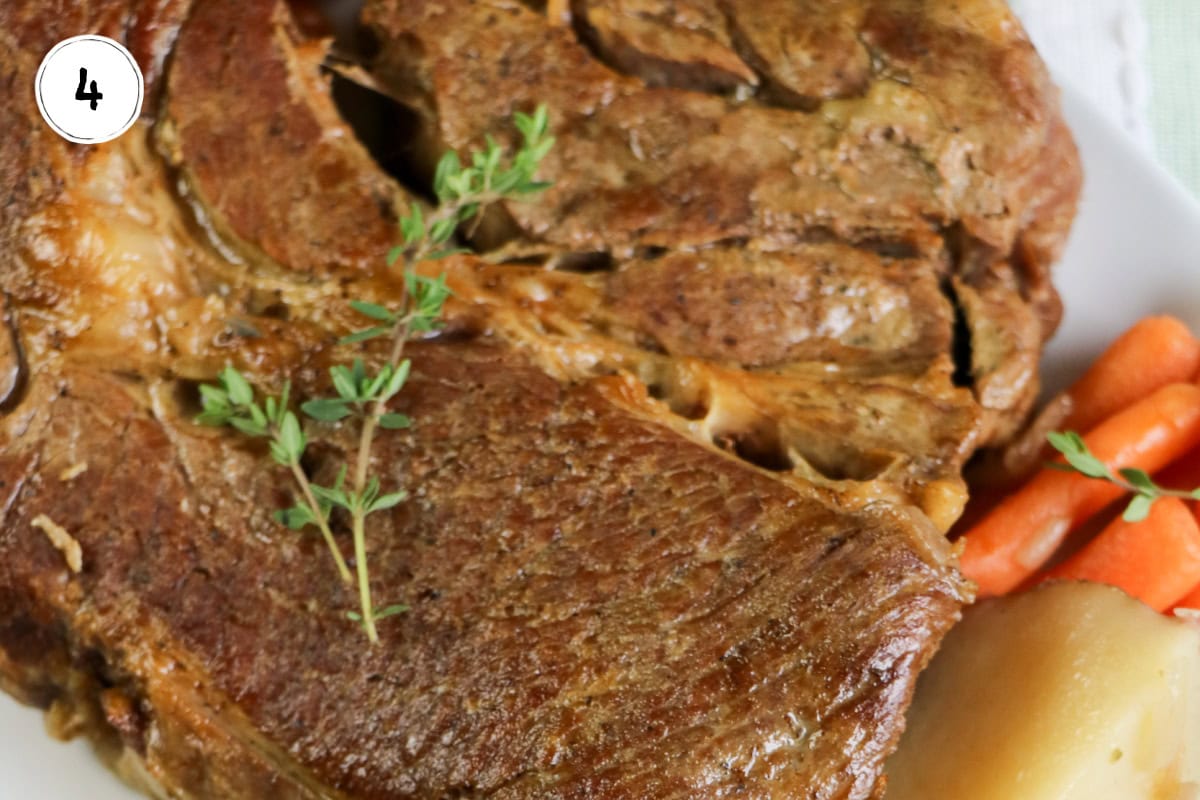 Finished Stovetop Pot Roast.