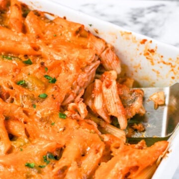 Easy Johnny Marzetti Casserole.