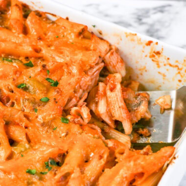 Easy Johnny Marzetti Casserole.