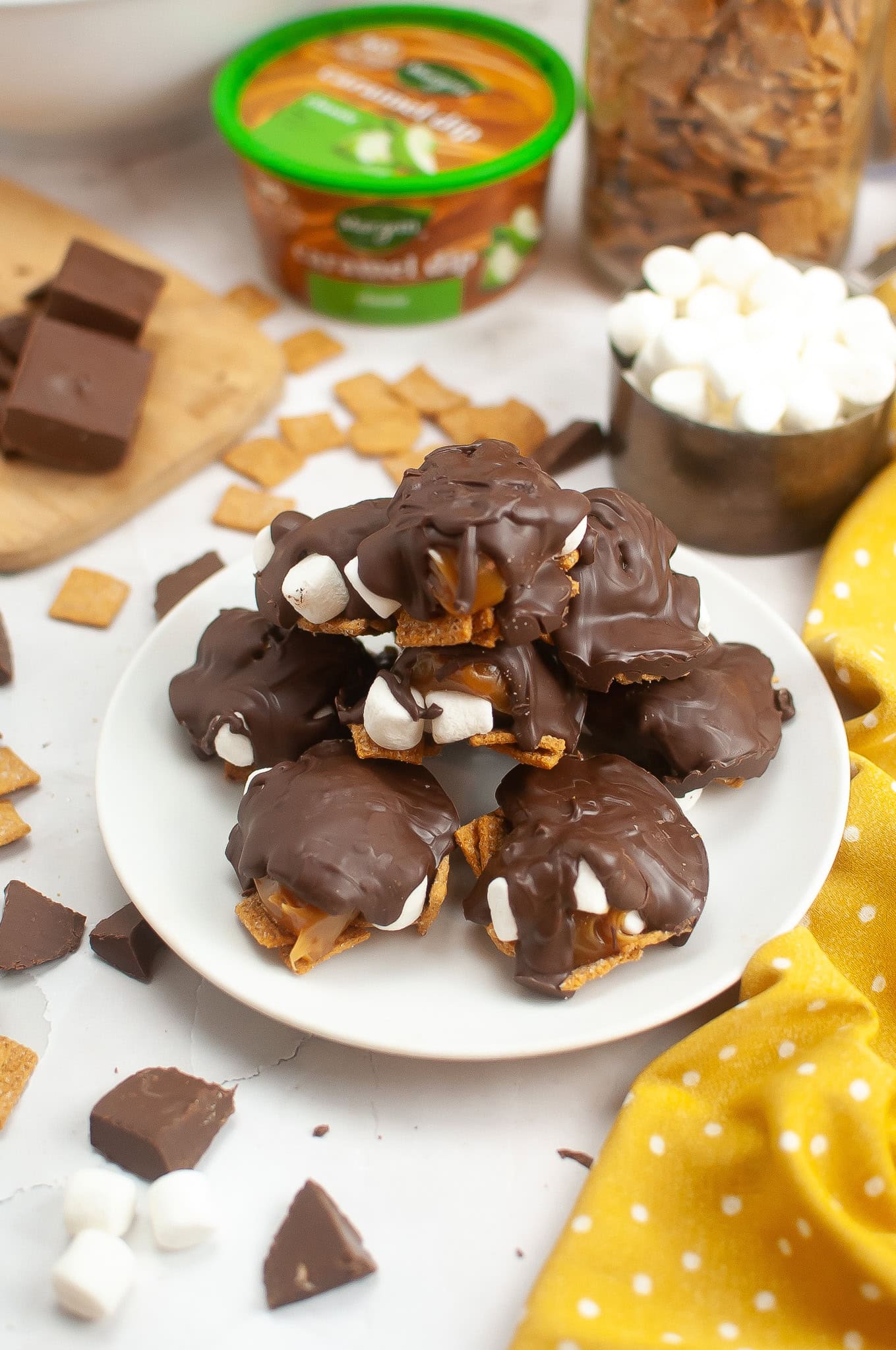 Copycat Costco Caramel Smores Cluster.