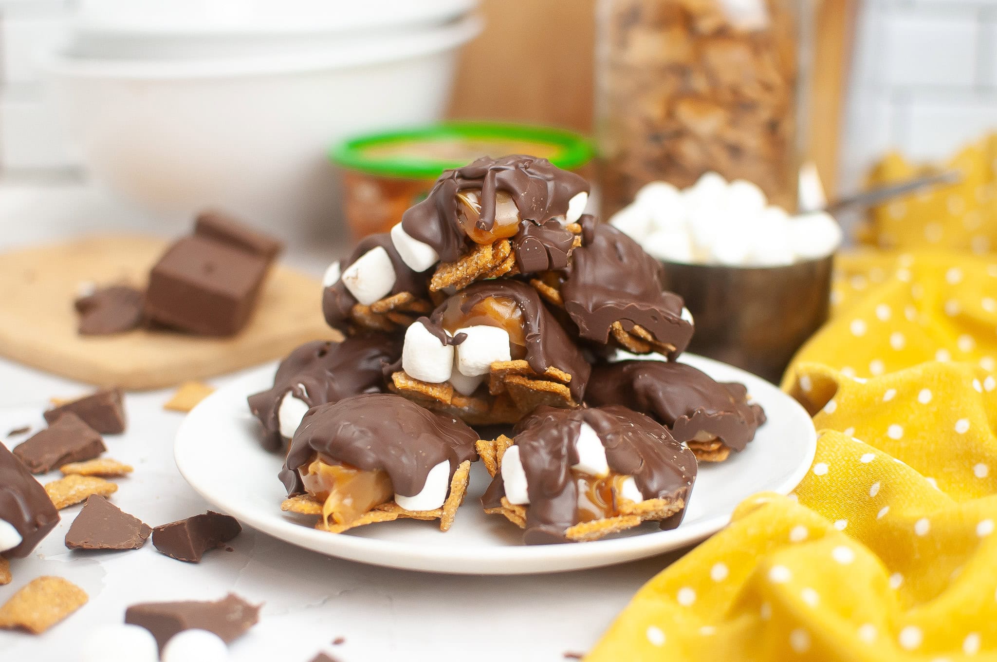 Copycat Costco Caramel Smores Cluster.