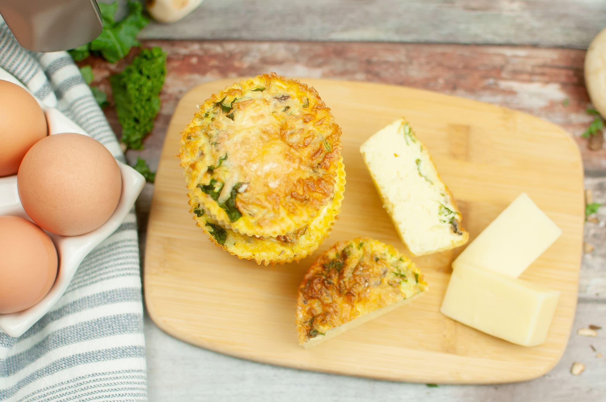 Kale and Mushroom Egg Bite landscape photo