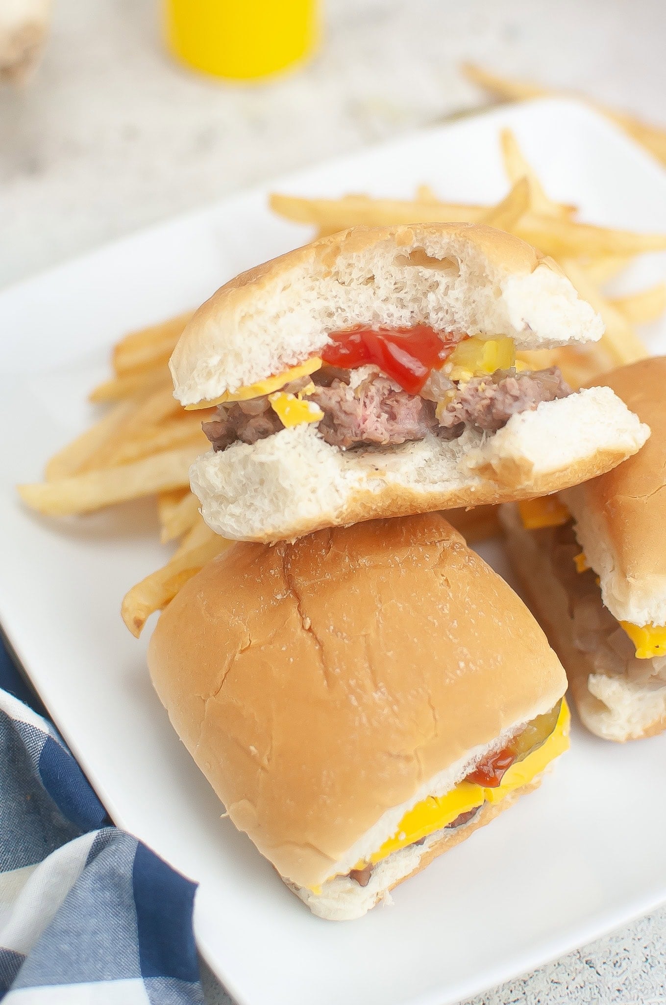 White Castle Burgers.