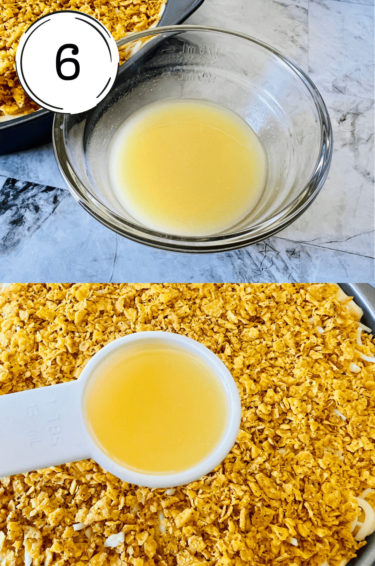 step 6 in creating the pie