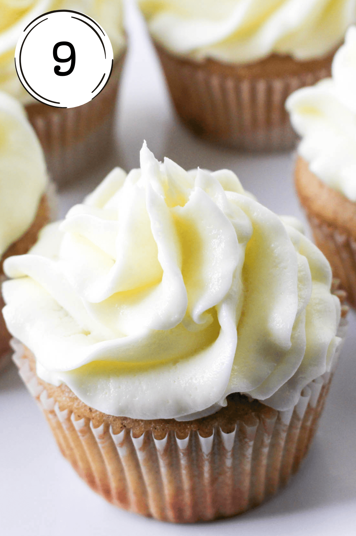 Preparation photo for Step 9 apple pie cupcakes