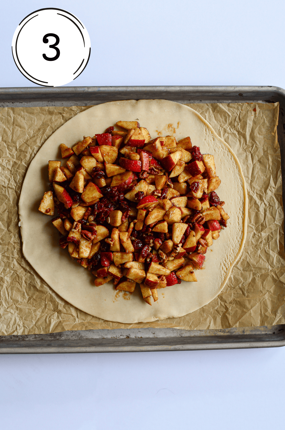 Apple Cranberry Galette recipe process 3