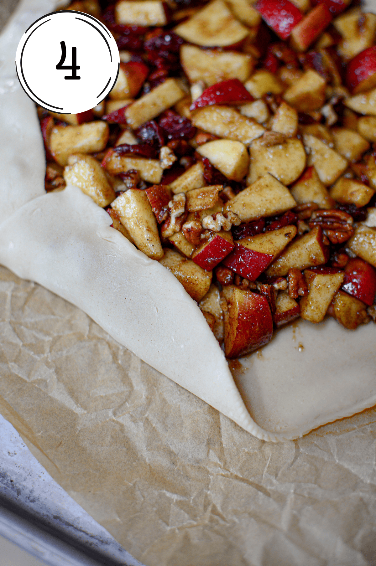 Apple Cranberry Galette recipe process 4