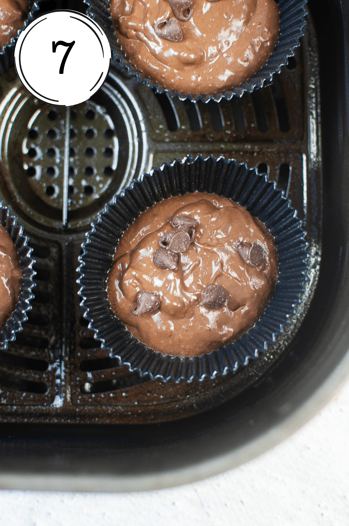 step 7 on creating the muffins