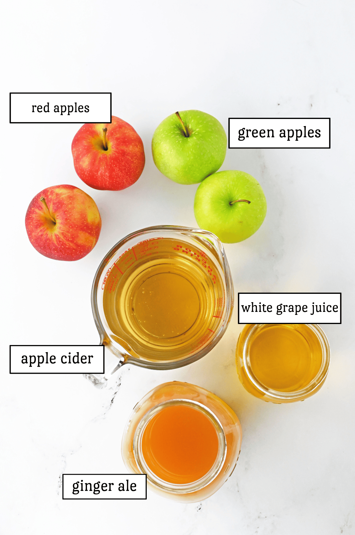 Ingredients of Apple Pie Punch