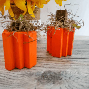 Wooden Block Pumpkins featured