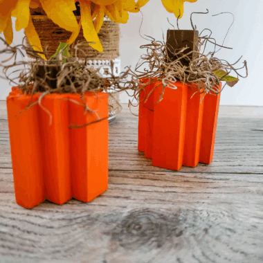 Wooden Block Pumpkins featured