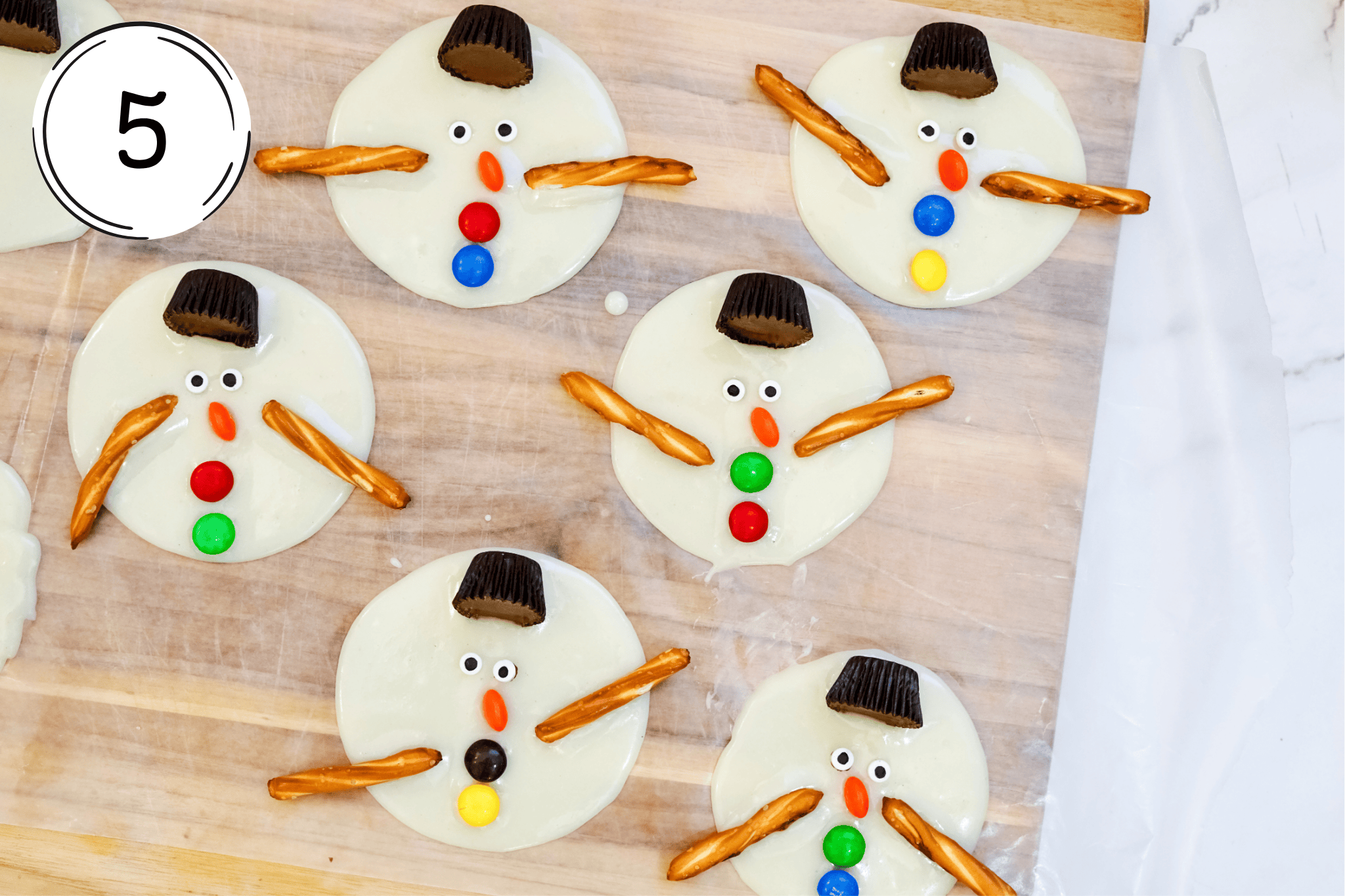 snowman bark final product