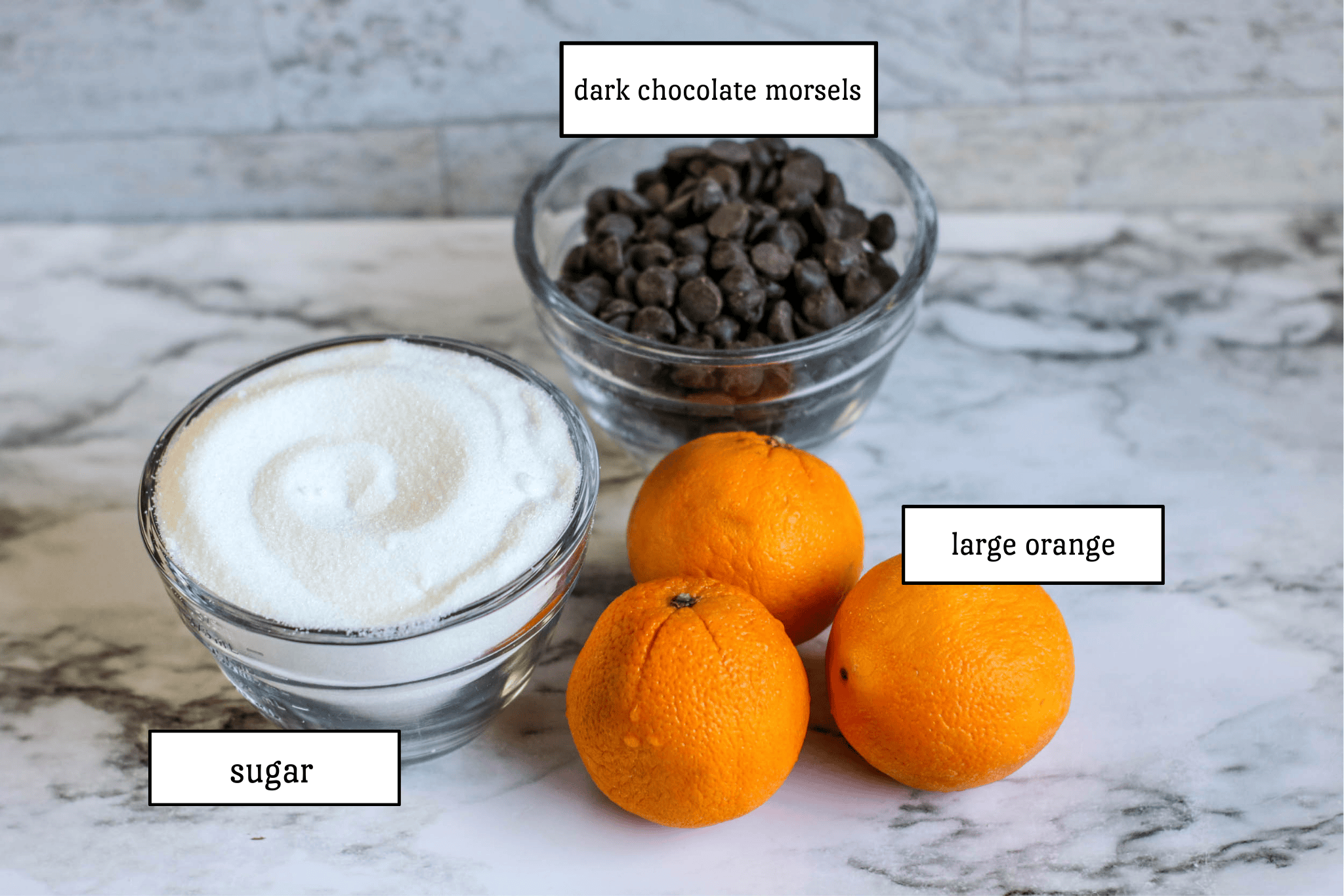Dark Chocolate Dipped Candy Oranges ingredients list