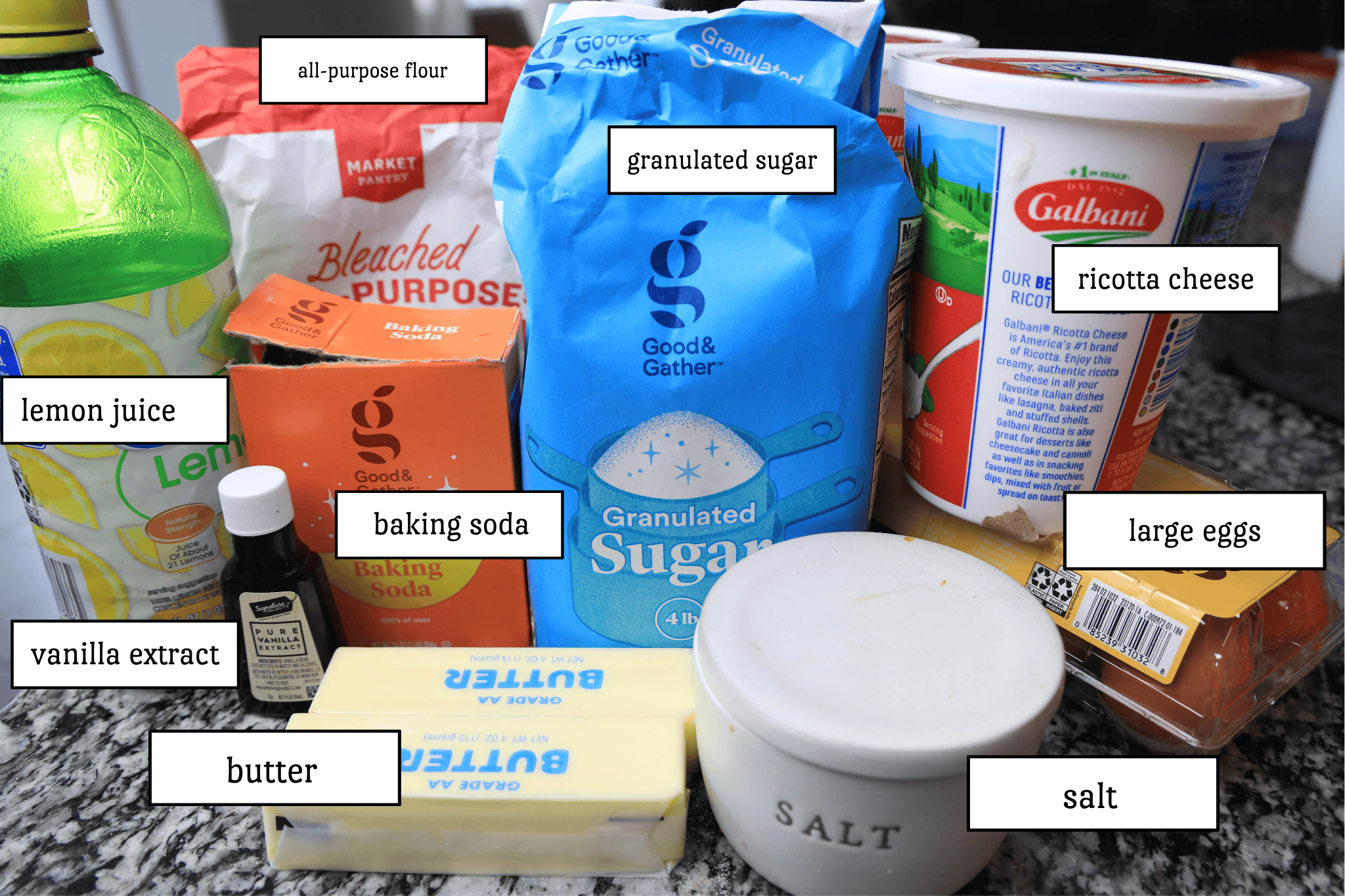 italian ricotta cookies ingredient list