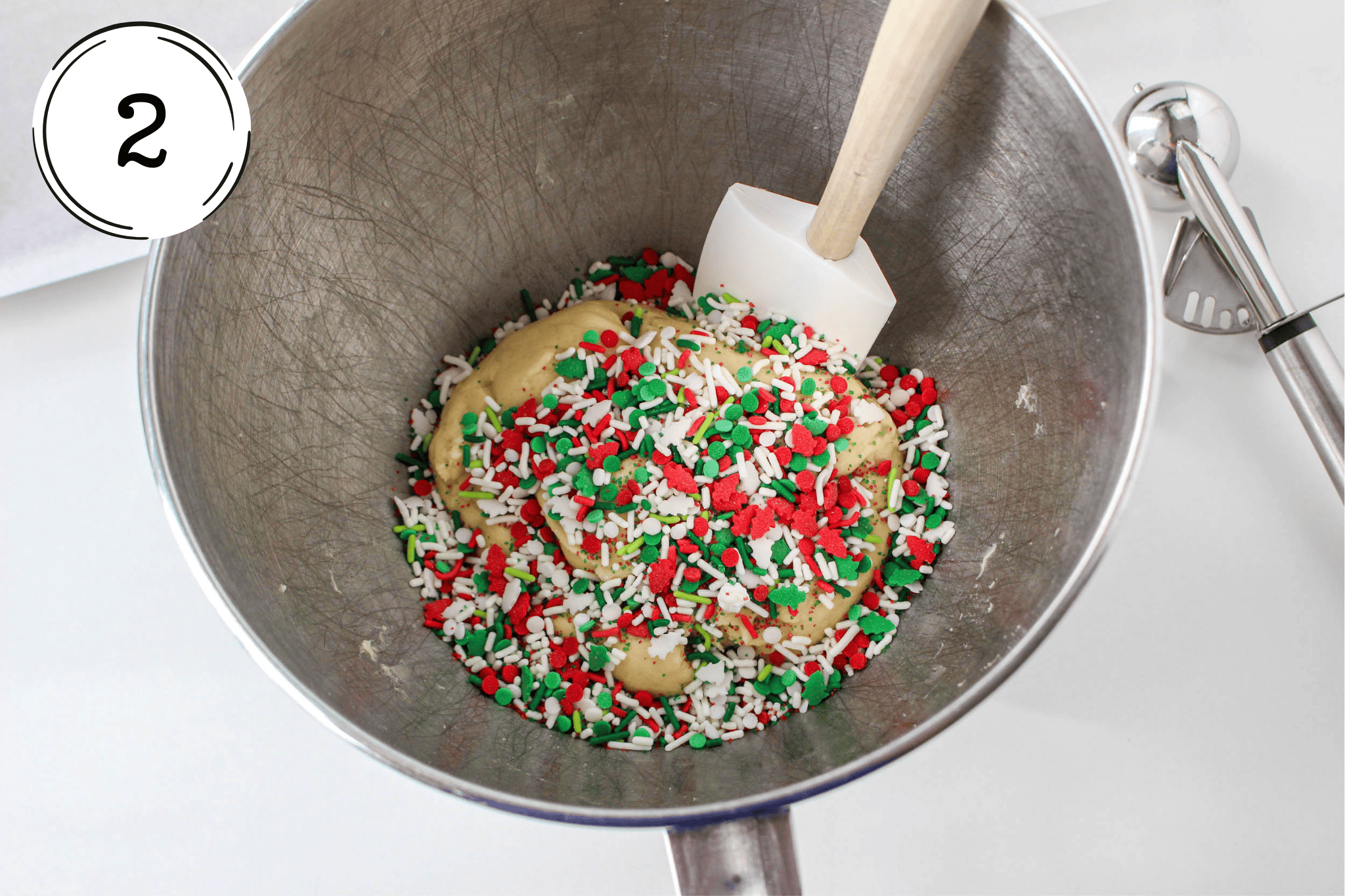 mixing sprinkles