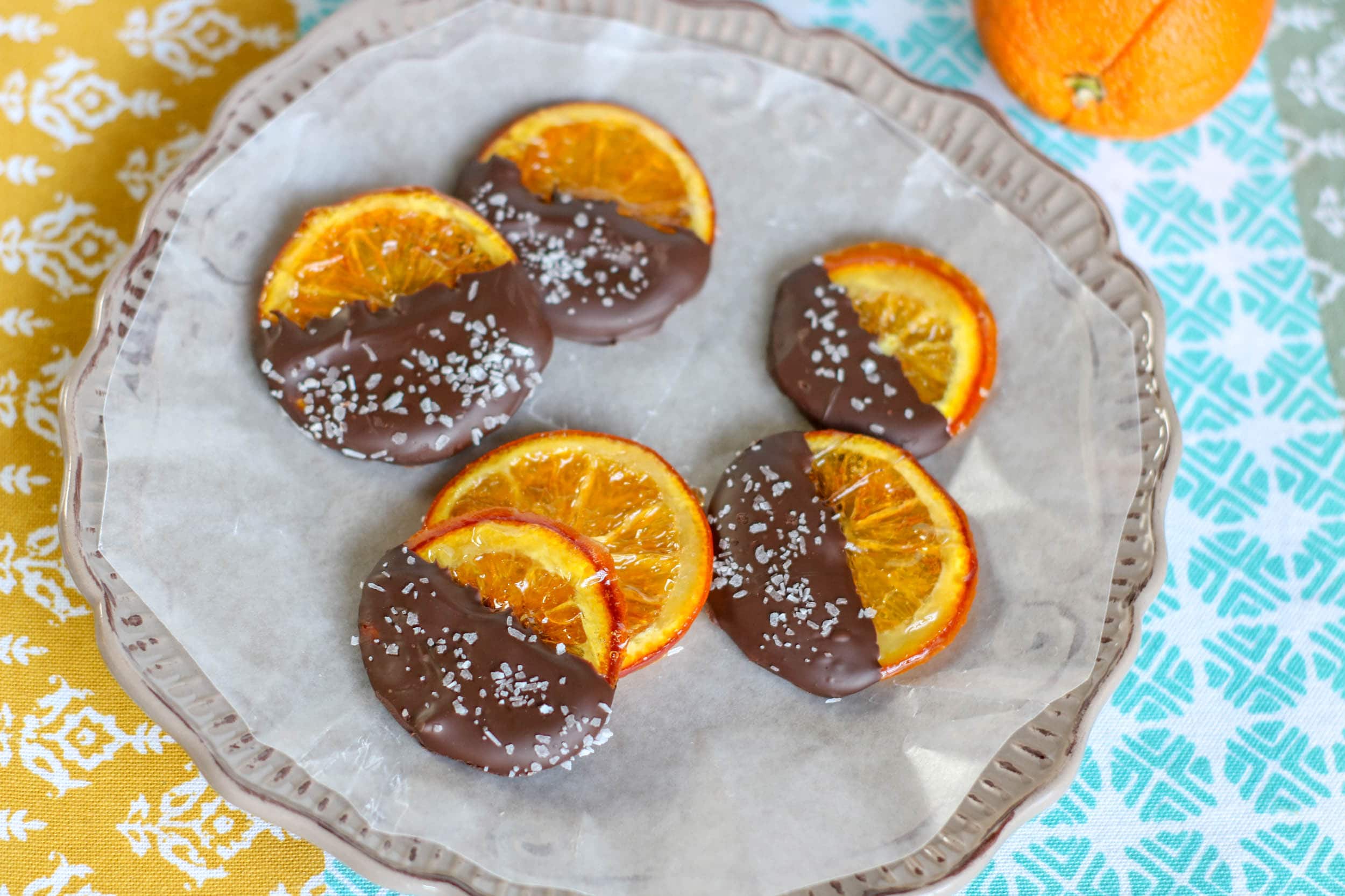 Dark Chocolate Dipped Candy Oranges in wrapper