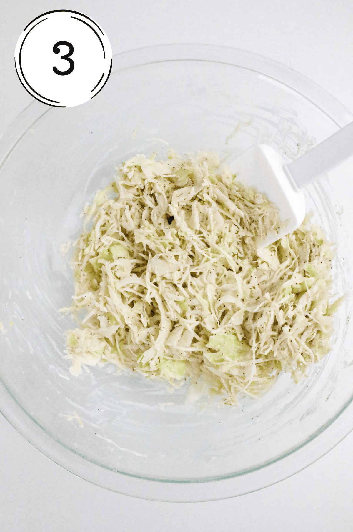 shredded coleslaw with dressing