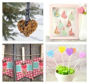 Fun and easy to make Valentine crafts.