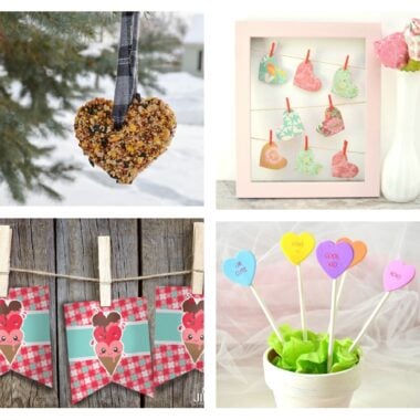 Fun and easy to make Valentine crafts.
