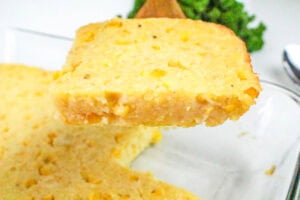 5 Ingredient Corn Casserole scooped