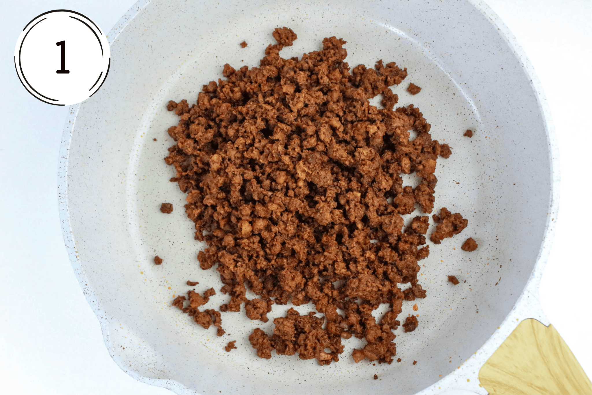 chopped chorizo on pan Chorizo and Eggs