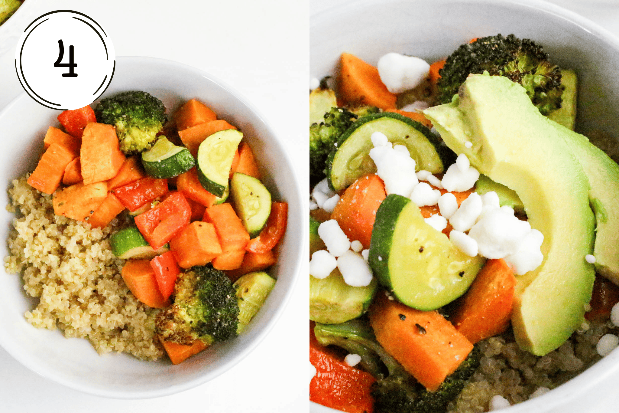 veggies with avocado