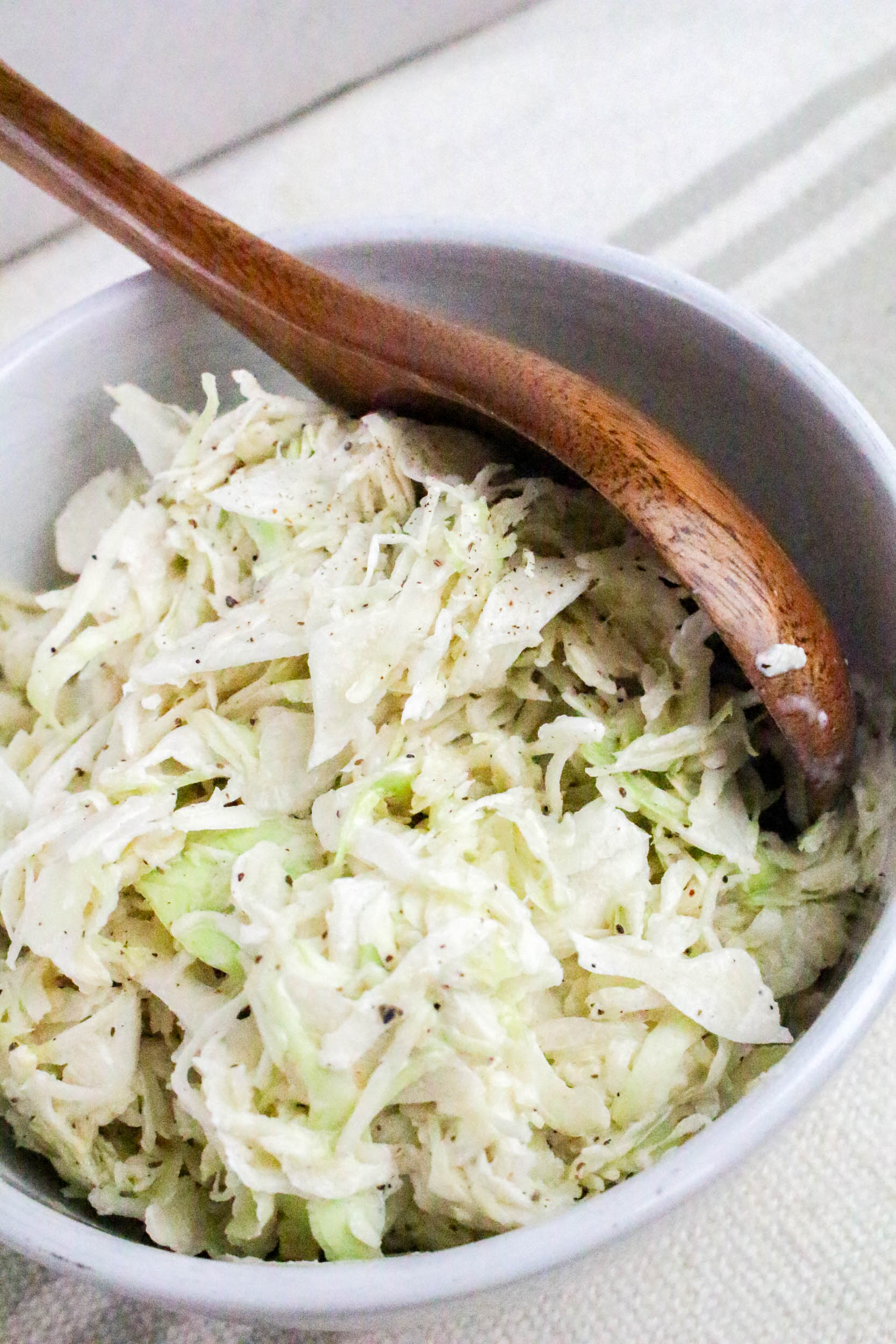 Angel Hair Coleslaw mixed