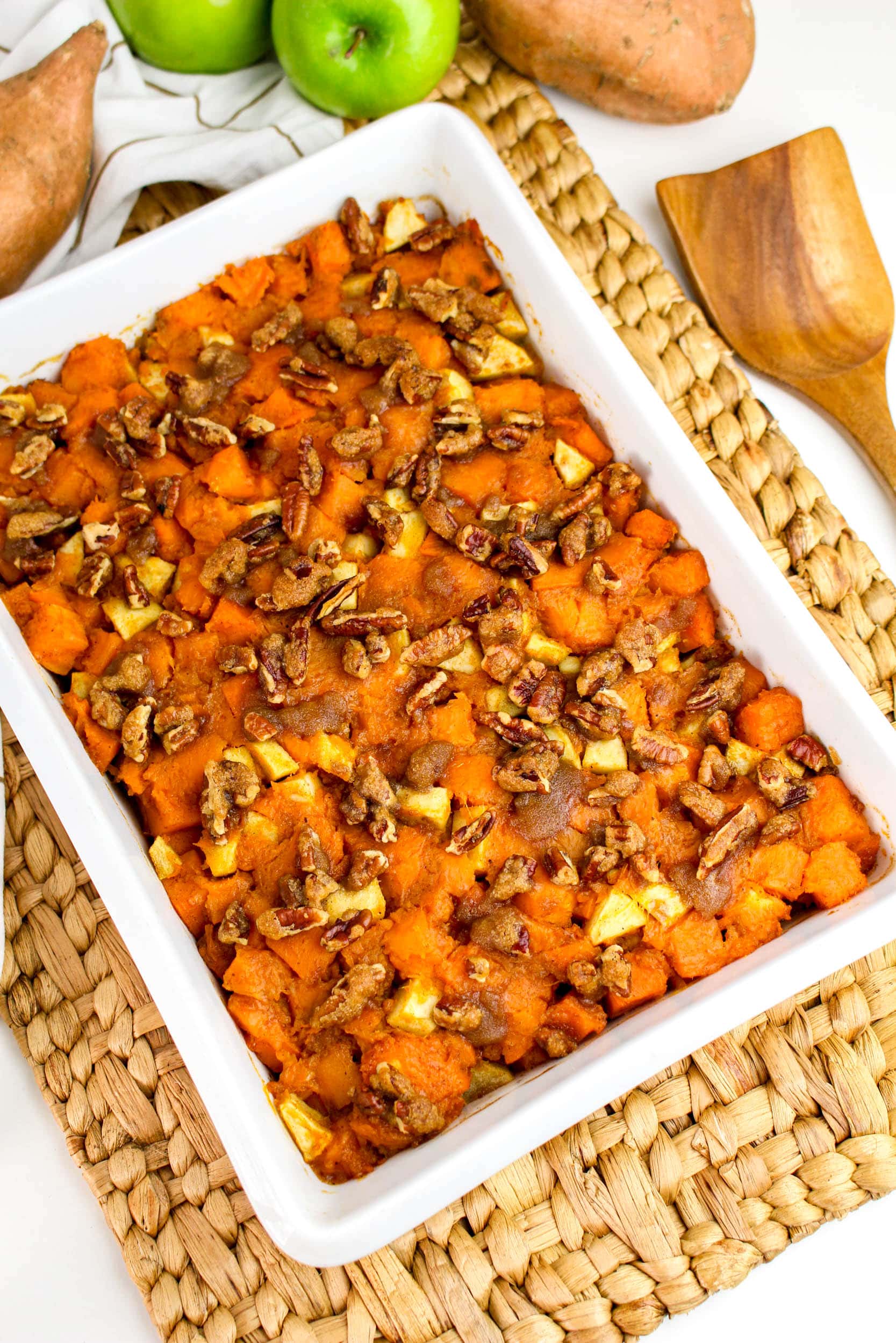 Apple Sweet Potato Casserole in full tray