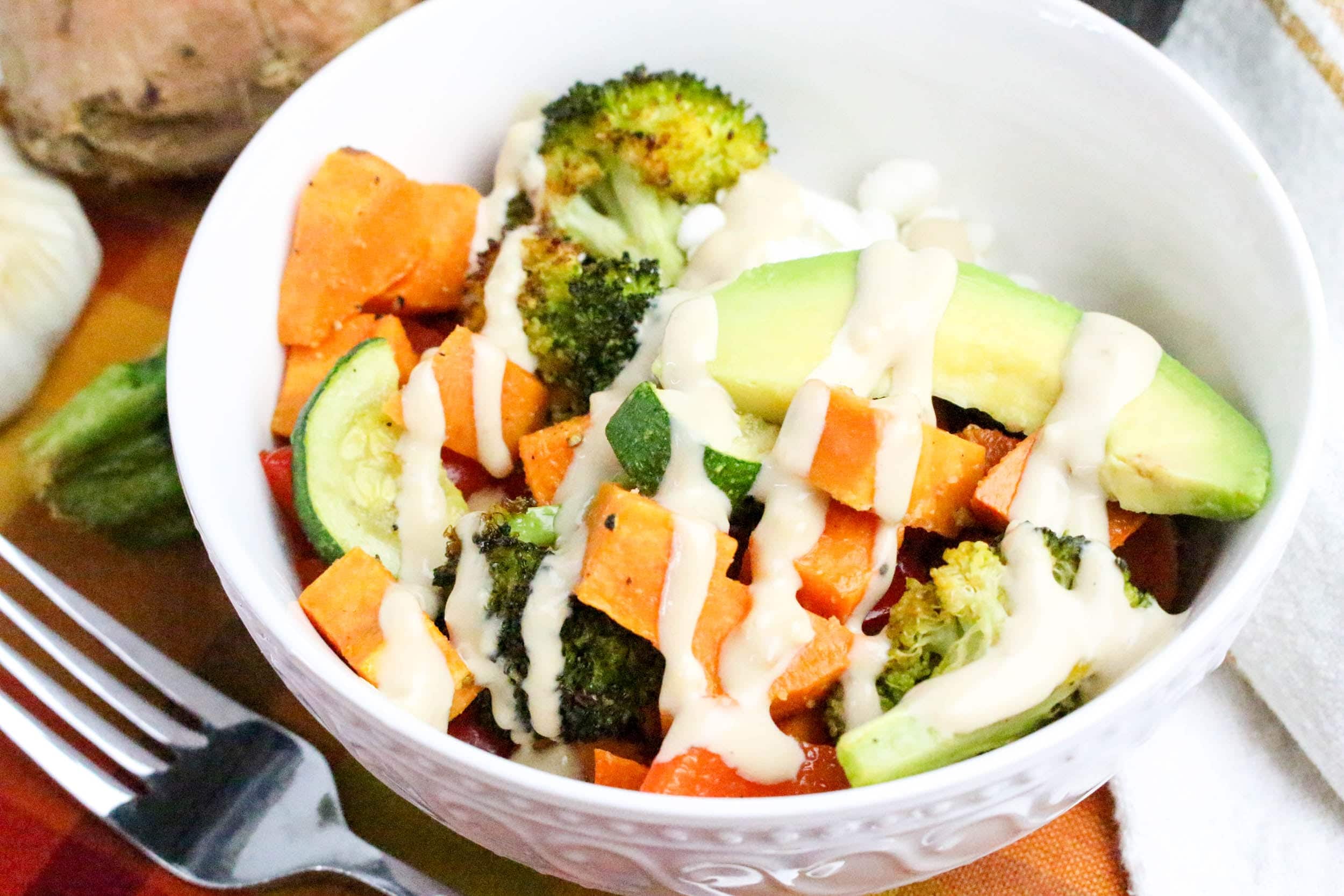 Quinoa Veggie Bowl with avocado