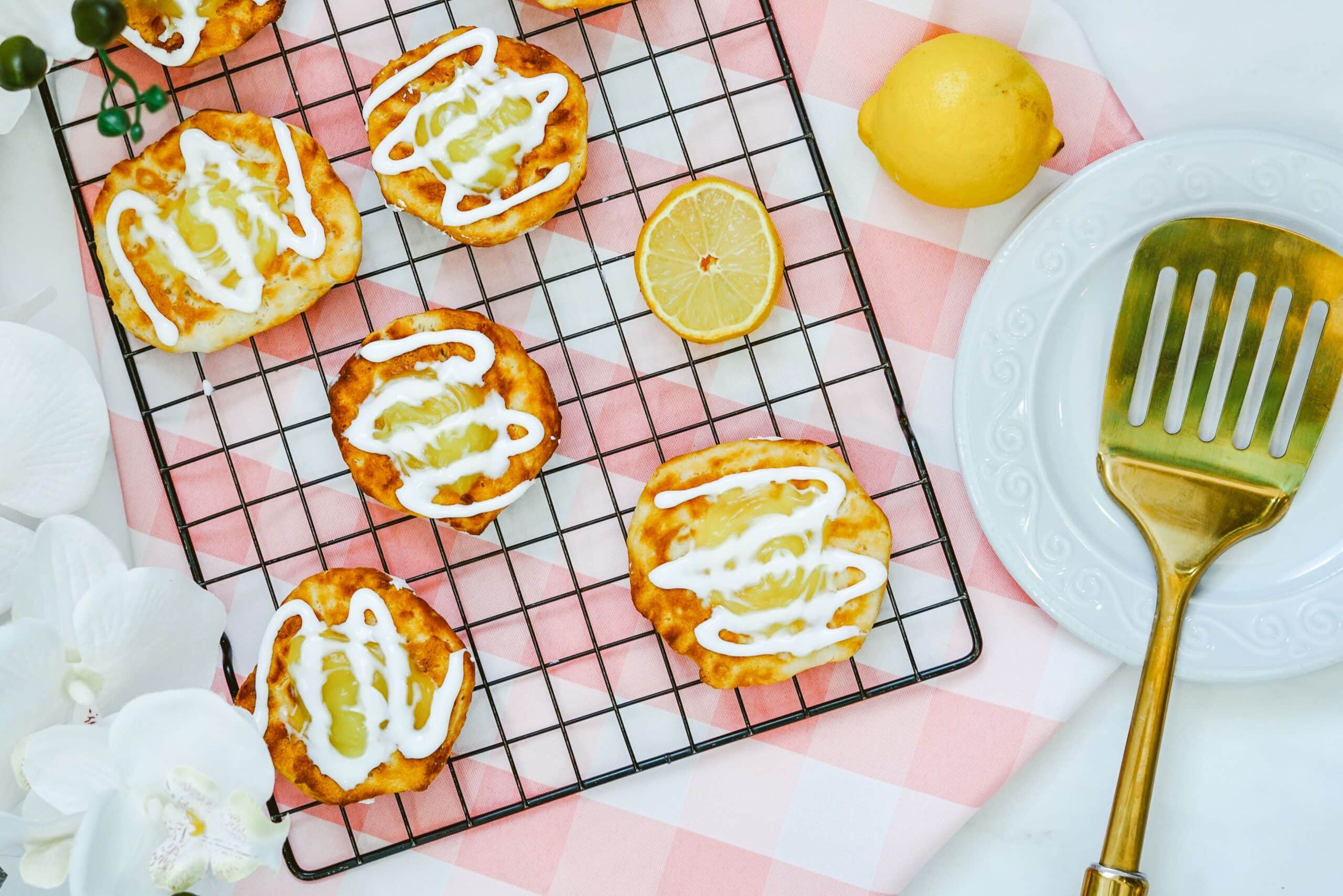Air Fryer Lemon Danish finished product