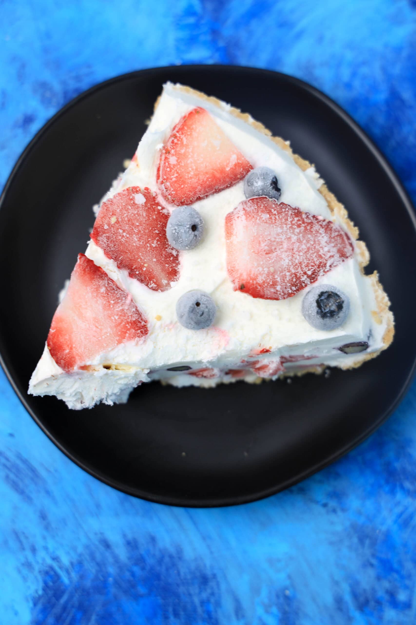 4th of July Ice Cream Pie slice