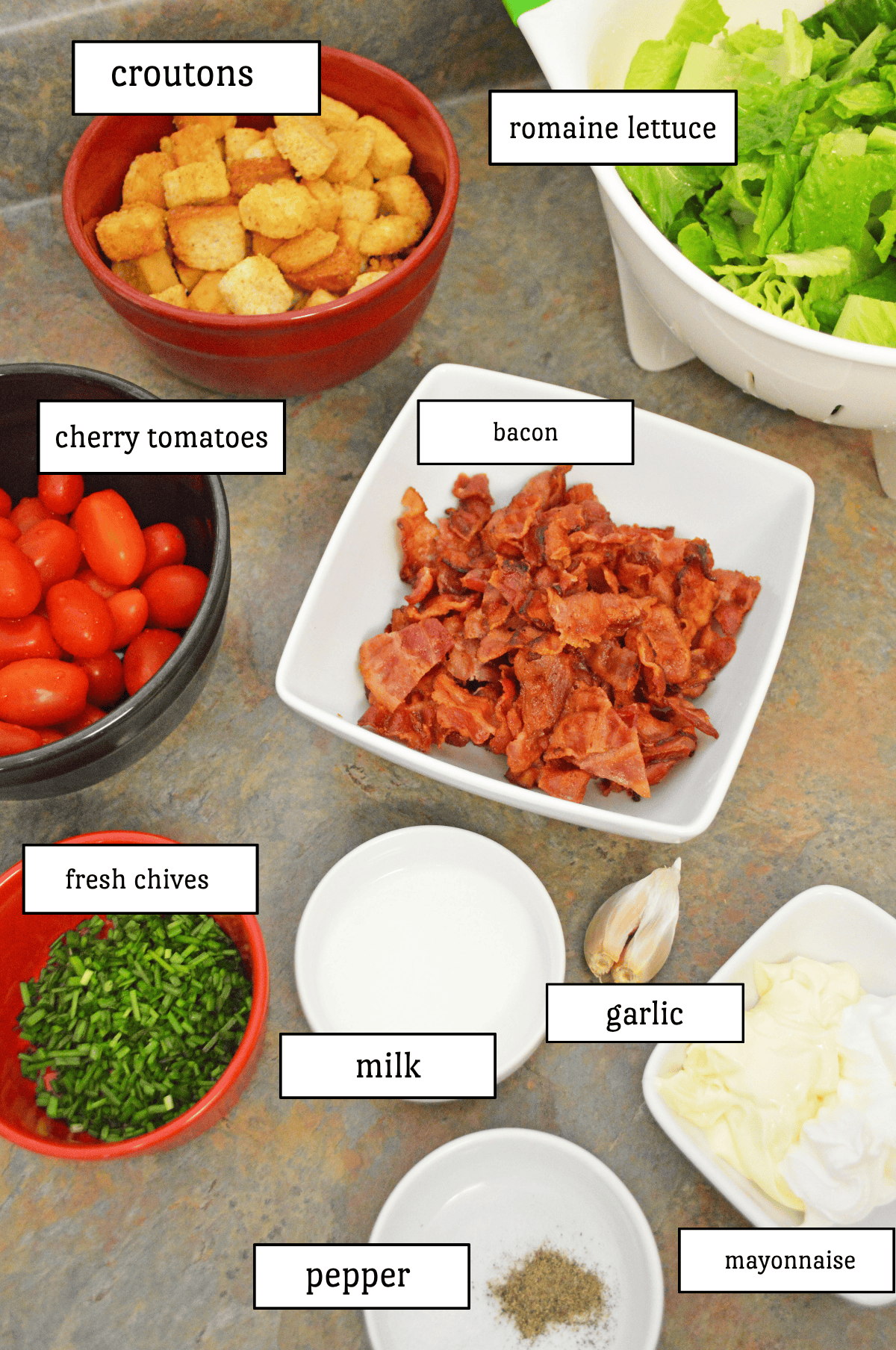 BLT Salad ingredient list