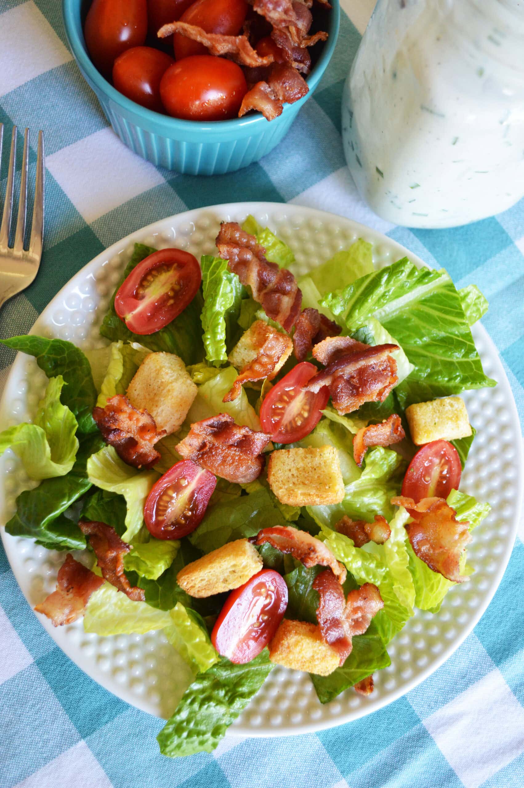 BLT Salad top view