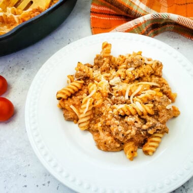 pasta on plate
